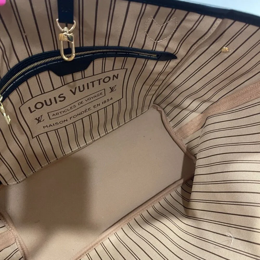 Louis Vuitton Monogram Neverfull MM Gold/Silver (JB1064)